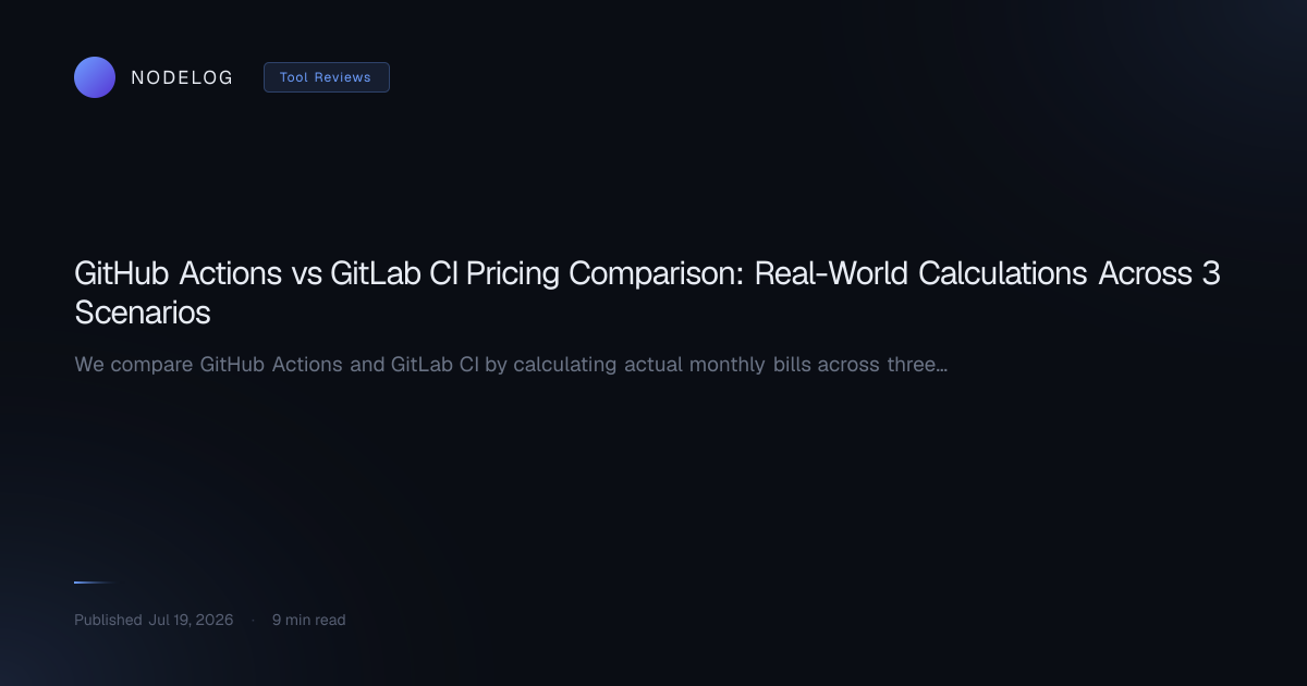 GitHub Actions vs GitLab CI Pricing Comparison: Real-World Calculations Across 3 Scenarios